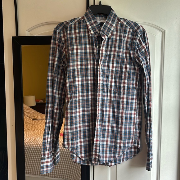 Gustin Other - Gustin Plaid Button-Down Shirt in Blue, Brown, White